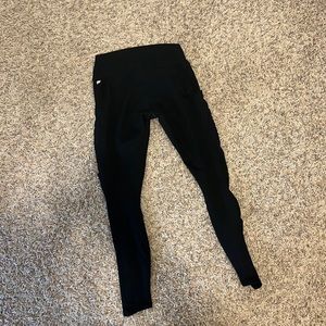 Black leggings from Fabletics with pockets on each side of pants